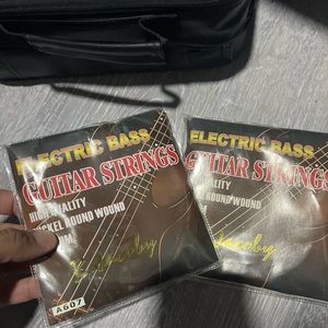 Electric bass string sets 2 packs new